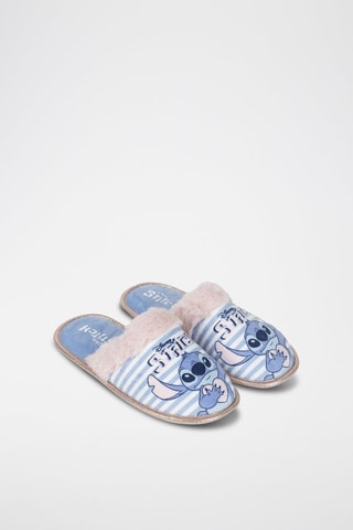 Pantoufles fourrées Stitch Lilo et Stitch Disney - Bleu