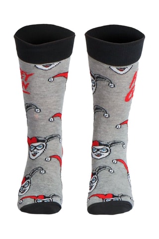 Chaussettes Harley Quinn DC Comics - Gris clair chiné - Gris