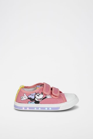 Baskets Minnie Disney - Rose - Noir, rose et violet