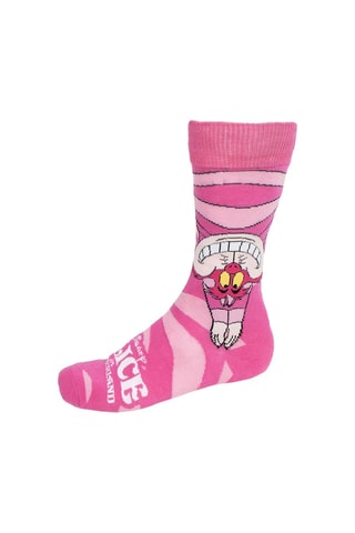 Chaussettes Chat de Cheshire Alice au Pays Des Merveilles Disney - Rose