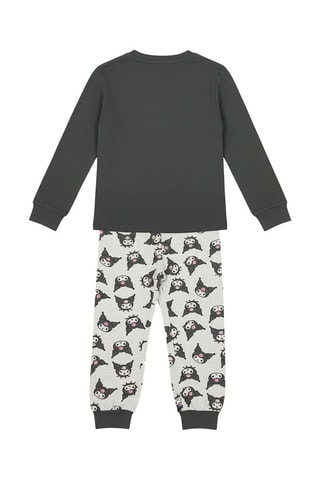 Pyjama Kuromi Sanrio - Blanc, rose et gris