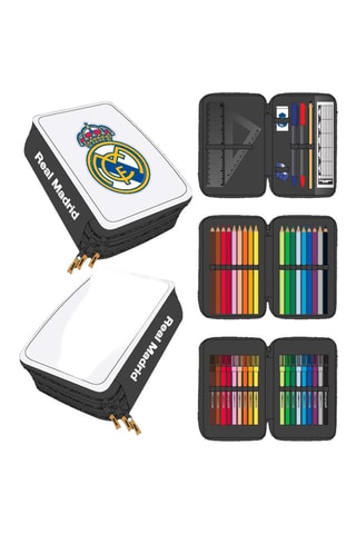 Trousse garnie Real Madrid - 44 pièces - Blanc et bleu