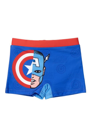 Boxer de bain Captain America Avengers Marvel - Bleu