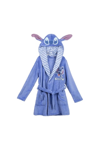 Peignoir à capuche Stitch Lilo et Stitch Disney - Blanc et bleu