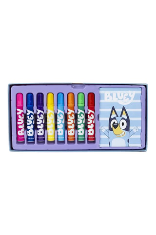 Mallette de coloriage Bluey et Bingo Bluey - 42 pièces - Bleu