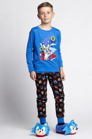 Pyjama Sonic - Bleu roi - Noir et bleu