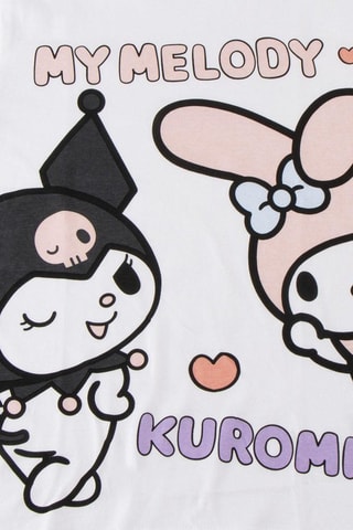 T-shirt My Melody et Kuromi Hello Kitty Sanrio - Blanc