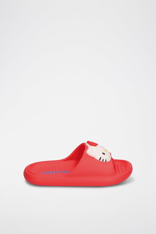 Mules Hello Kitty Sanrio - Blanc et rouge