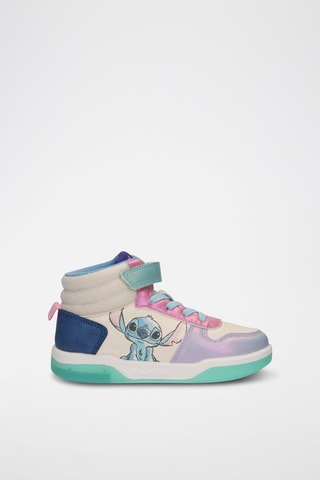 Baskets montantes Stitch Lilo et Stitch Disney - Blanc et bleu