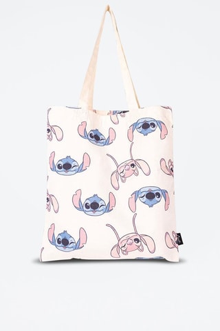 Tote bag Stitch Lilo et Stitch Disney - Beige et rose