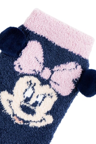 Chaussettes antidérapantes Minnie Disney - Bleu - Noir, beige et bleu