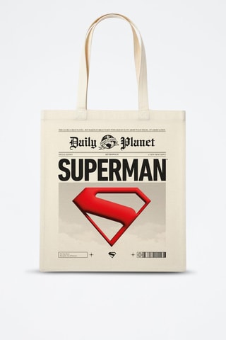 Tote bag Superman La Ligue des Justiciers DC Comics - Beige