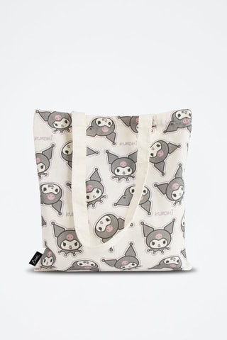 Sac shopping Hello Kitty Sanrio - Beige, rose et gris