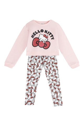 Sweat et legging Hello Kitty Sanrio - Blanc, noir et rose