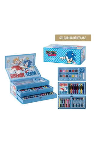 Mallette de coloriage Sonic - 30 pièces - Dès 6 ans