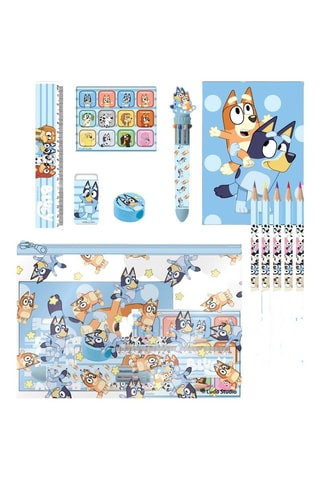 Trousse garnie Bluey et Bingo Bluey - 11 pièces - Bleu
