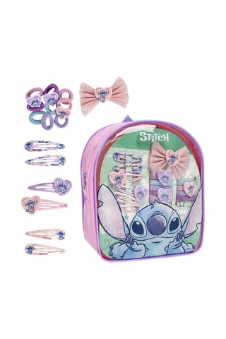 Kit d'accessoires pour cheveux Stitch Lilo et Stitch Disney - 17 pièces - Multicolore