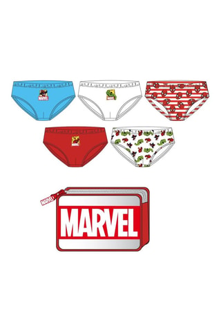 5 slips Avengers Marvel - Multicolore