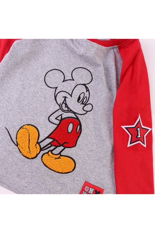 Tshirt Mickey Disney - Rouge et gris