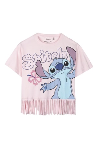 T-shirt Stitch Lilo et Stitch Disney - Noir, bleu et rose