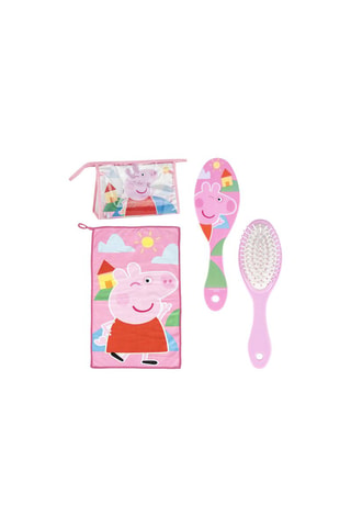Trousse de toilette garnie Peppa Pig - 2 pièces - Orange et rose