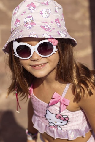 Lunettes de soleil enfant Hello Kitty Sanrio - Blanc, noir et rose