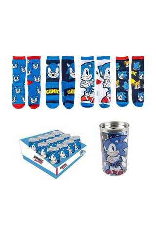 4 paires de chaussettes Sonic - Multicolore