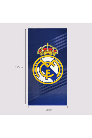 Serviette de plage Real Madrid - 140 x 70 cm - Bleu
