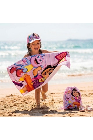 Ensemble 3 pièces Dora et Babouche Dora l'exploratrice - Rose