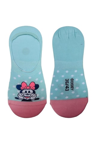 2 paires de socquettes Minnie Disney - Rose et Ciel - Bleu et rose