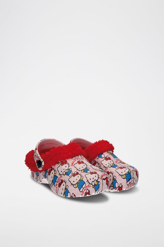 Sabots fourrés Hello Kitty Sanrio - Rose - Bleu et rose