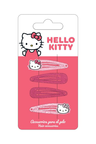 4 pinces à cheveux Hello Kitty Sanrio