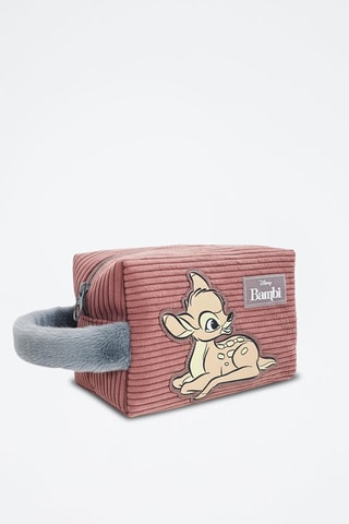 Trousse de toilette en velours Bambi Disney - Rose