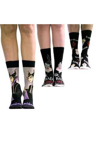 Chaussettes Maléfique La Belle au Bois Dormant Disney - Noir et gris