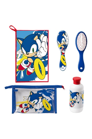 Trousse de toilette de voyage garnie Sonic - Bleu