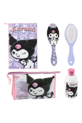 Trousse de toilette de voyage garnie Kuromi Hello Kitty Sanrio - Violet