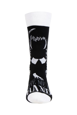 Chaussettes Mercredi Addams La Famille Addams - Blanc et noir