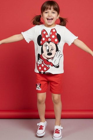 T-shirt et short Minnie Disney - Blanc