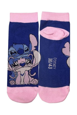 2 paires de chaussettes Angel et Stitch Lilo et Stitch Disney - Bleu et rose