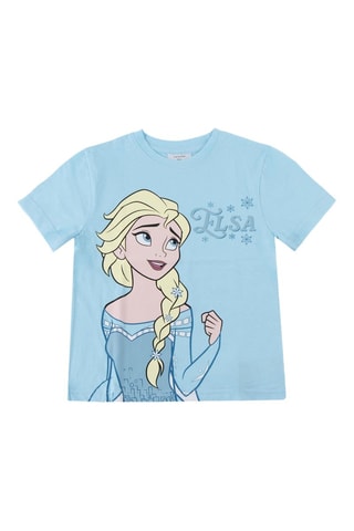 T-shirt Elsa La Reine des Neiges Disney - Bleu