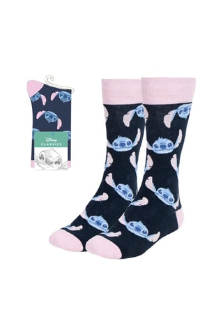 Chaussettes Stitch Lilo et Stitch Disney - Bleu et rose