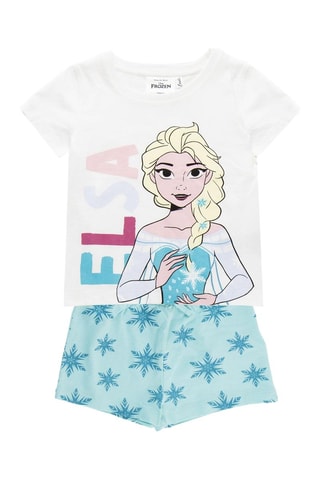 Pyjama Elsa La reine des neiges Disney - Blanc et bleu