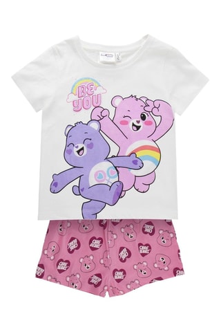 Pyjama Toucâlin et Touronchon Les Bisounours - Blanc et rose