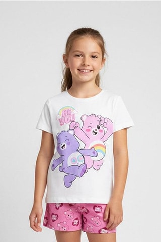 Pyjama Toucâlin et Touronchon Les Bisounours - Blanc et rose