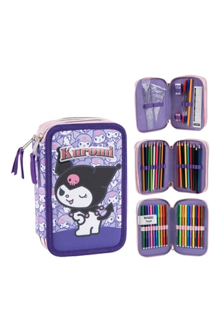 Trousse garnie Kuromi Hello Kitty Sanrio - Violet