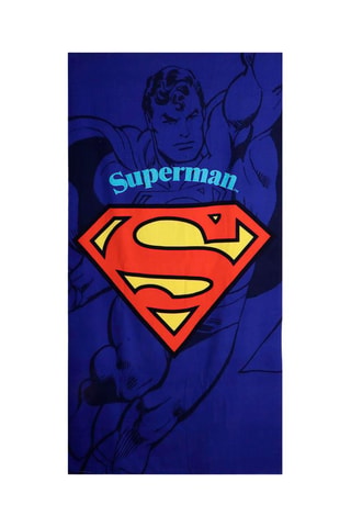 Serviette de plage Superman La Ligue des Justiciers DC Comics - 90 x 190 cm - Multicolore