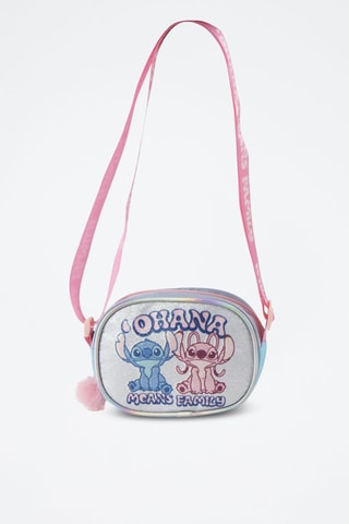 Sac bandoulière Stitch et Angel Lilo et Stitch Disney - Bleu et rose