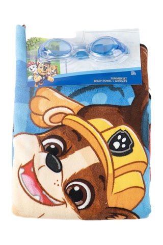 Serviette de plage et lunettes de piscine Pat’ Patrouille - Bleu