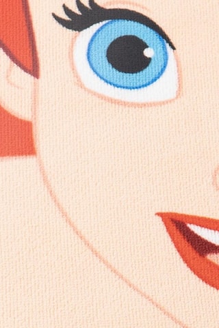 Drap de douche Ariel et Polochon La Petite Sirène Disney - 70 x 140 cm - Rouge, bleu et vert