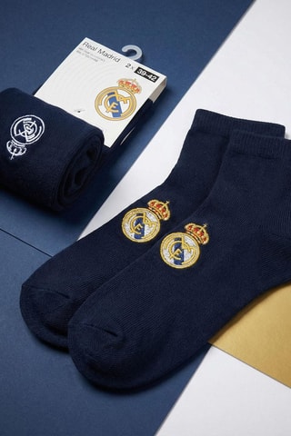 2 paires de chaussettes Real Madrid - Bleu marine
